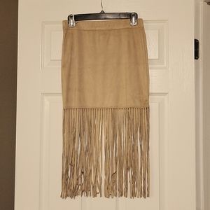 Juniors Fringe Skirt
